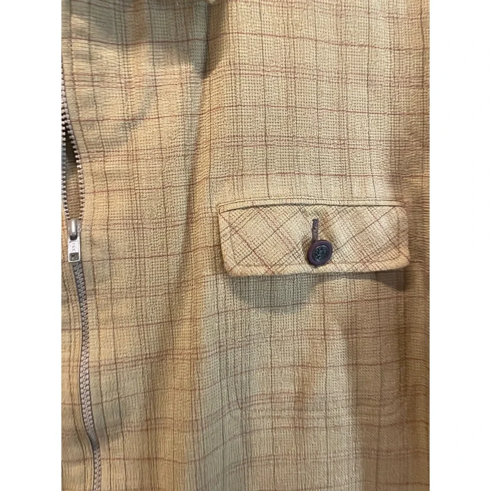Scotts Designs Mens 2XL  ‎ Plaid  Full Zip